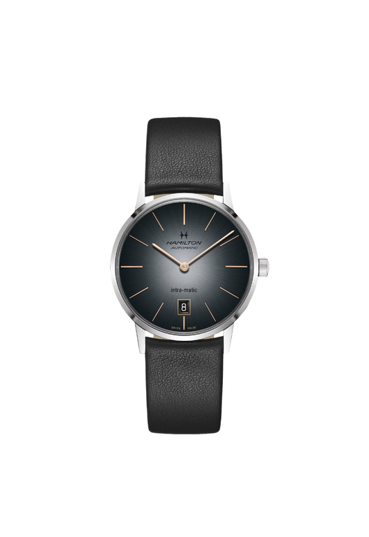 Orologio Hamilton American Classic Auto H38455781 uomo automatico con cassa in acciaio da 38 mm, quadrante silver elegante, cinturino in pelle marrone, movimento H-10 Swiss Made con 80 ore di riserva di carica, stile vintage classico, perfetto per look eleganti e casual, orologio Hamilton automatico Swiss Made per uomo, modello raffinato e preciso.

