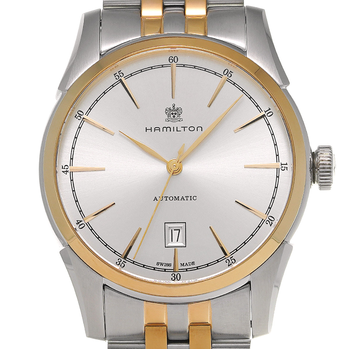 Hamilton American Classic H42425151 – Automatico elegante con quadrante argento e cassa in PVD rosa