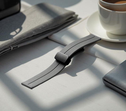 Black silicone strap – magnetic closure