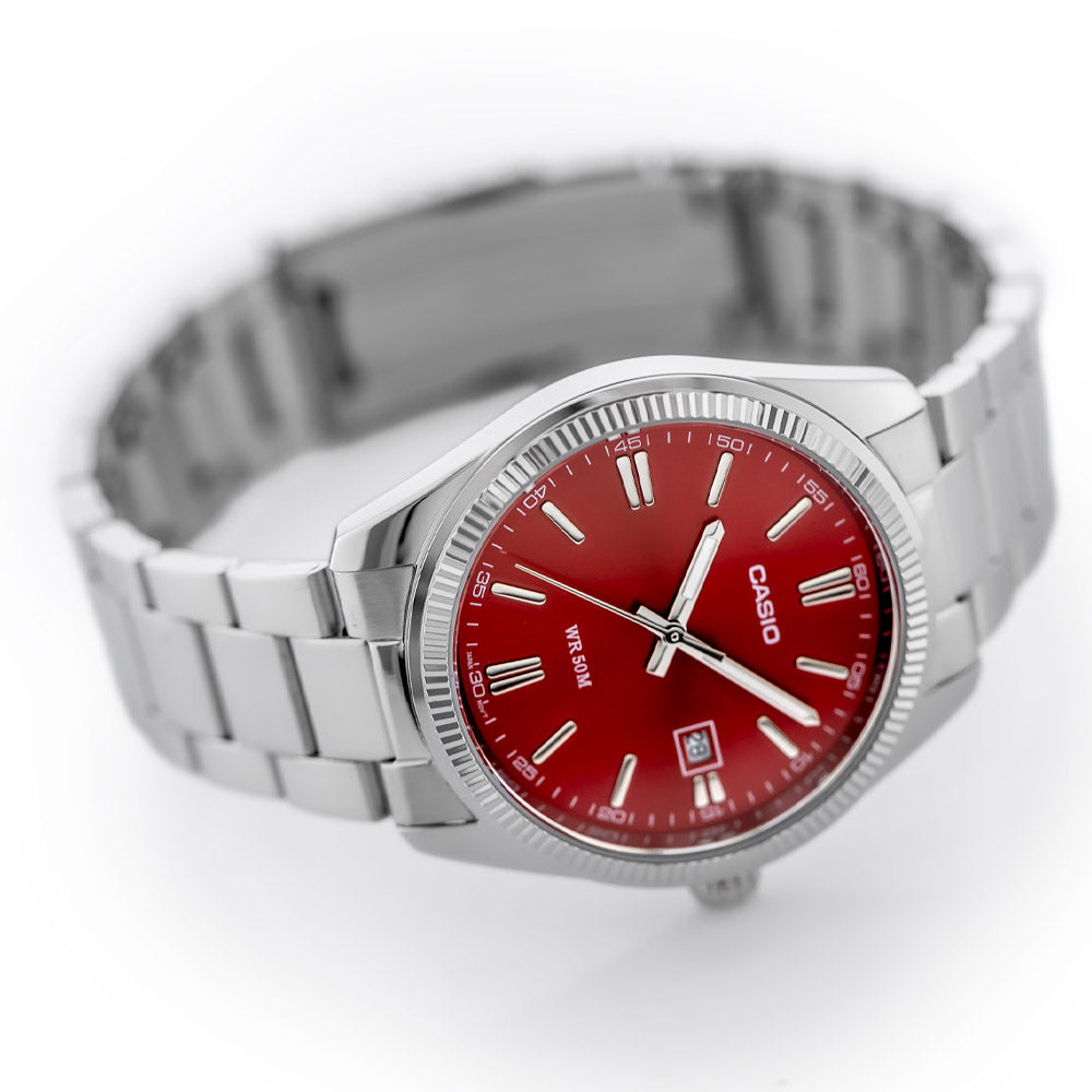 Orologio Casio Mtp-1302 Rosso