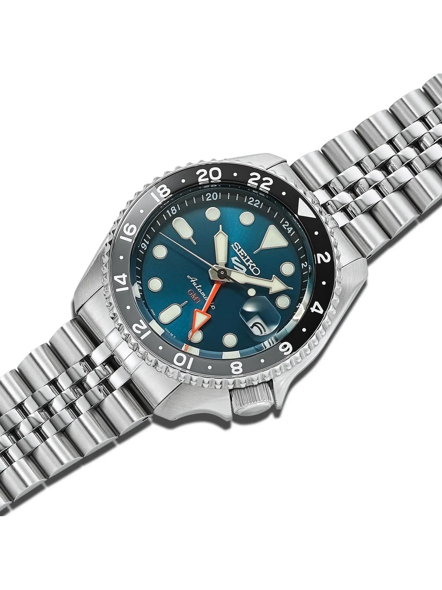 Seiko 5 Sports GMT Automatico Blu-Azzurro 42,5 mm – SSK045K1