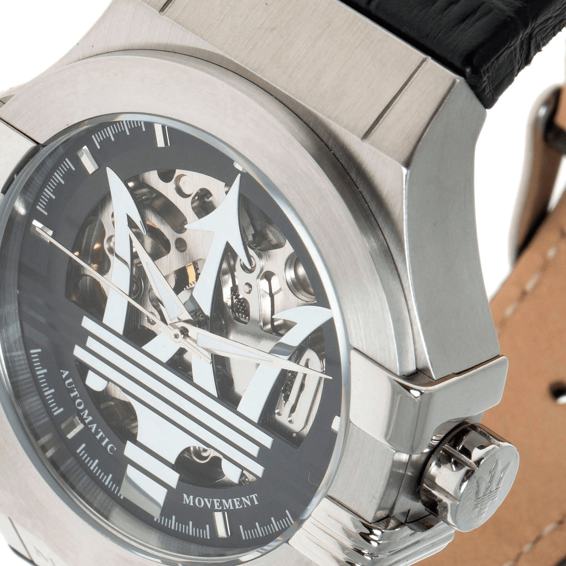 Orologio Maserati R8821108001 Automatico Uomo Scheletrato Pelle Nero 42mm