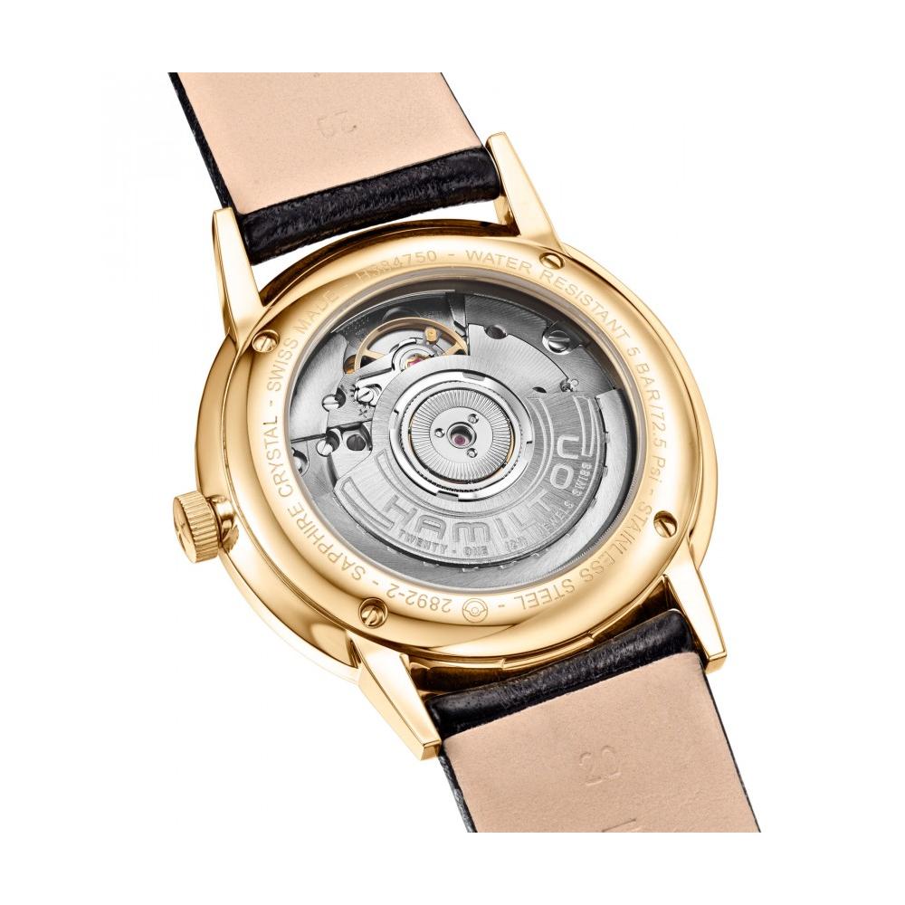 Hamilton American Classic H38475751 – Automatico vintage con quadrante argento e cassa in PVD giallo